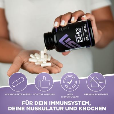 ESN Vitamin D3 K2 120 Kapsel