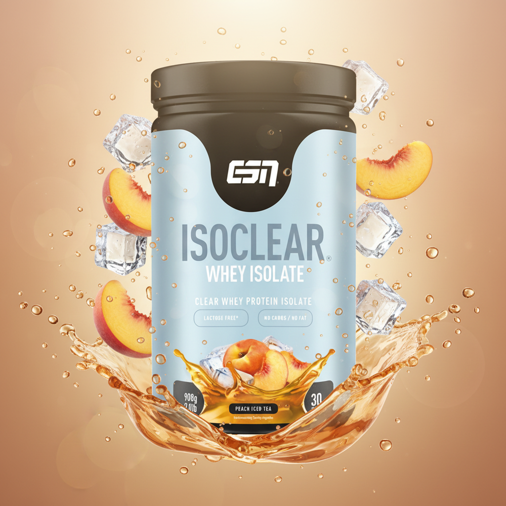 ESN ISOCLEAR Whey Isolate 908g Pfirsich-Eistee - Clear Whey Protein erfrischend klar statt cremig
