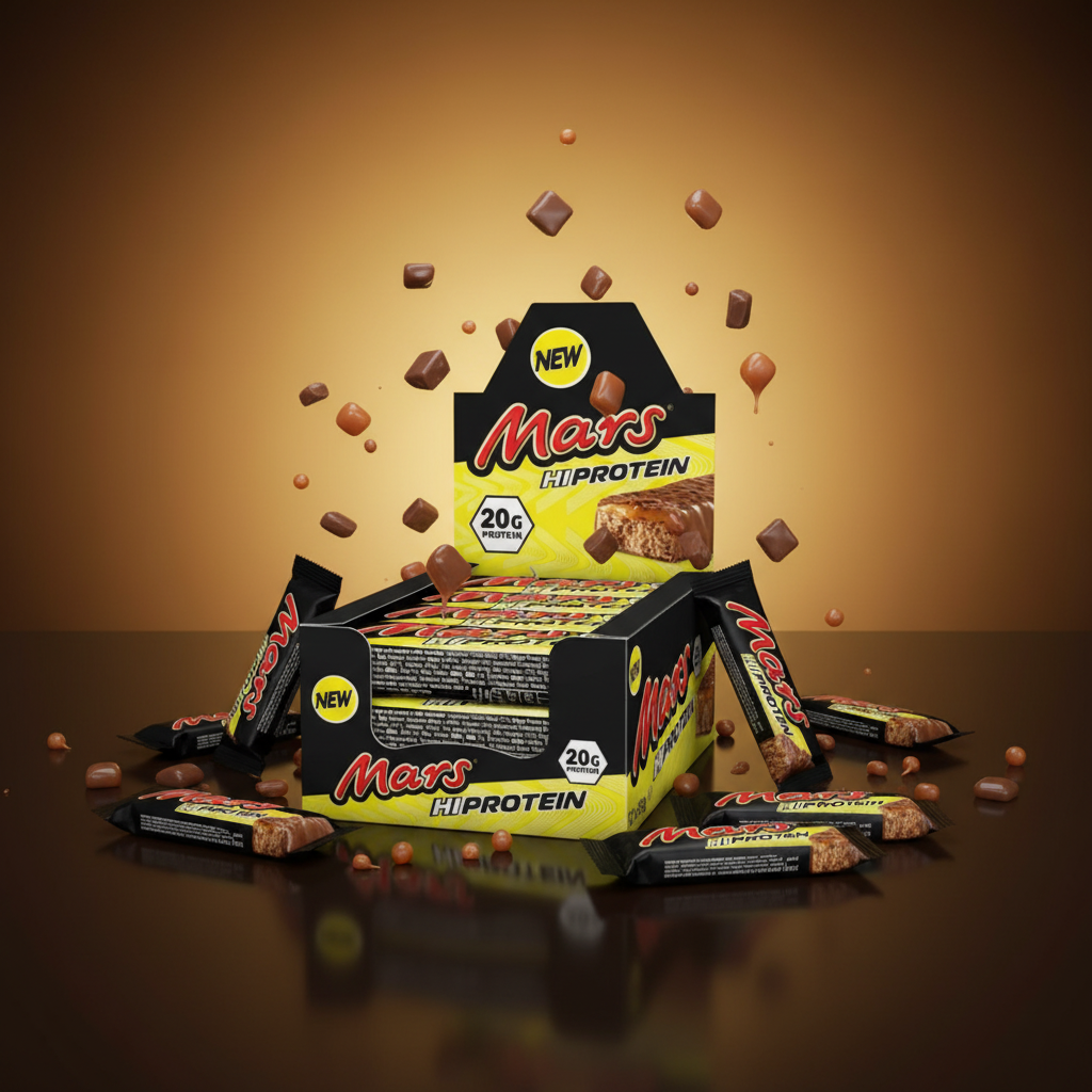 Mars High Protein Bar 12x59g - 20g Protein pro Riegel mit Karamell und Schokolade