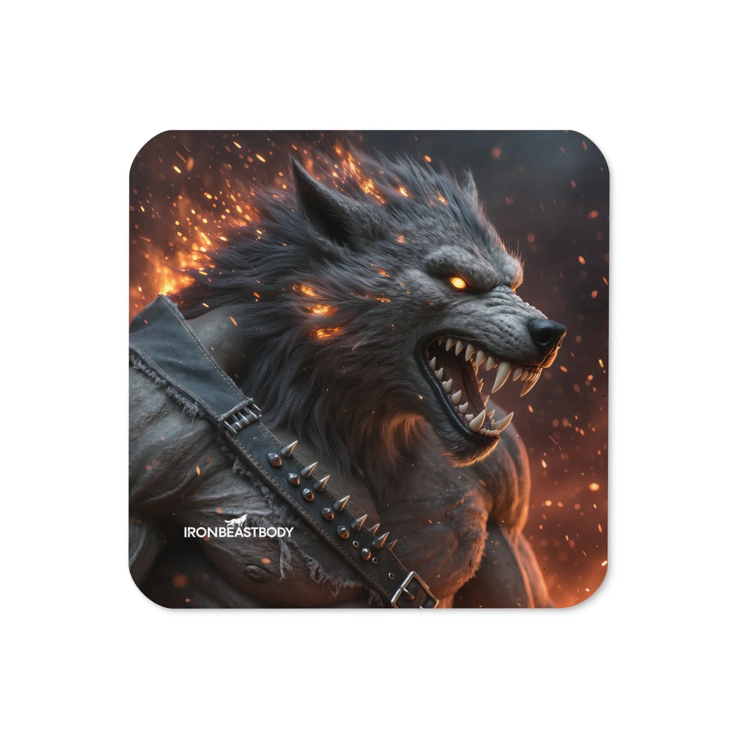 Lava Wolf Untersetzer 4er Set - IRON BEAST BODY