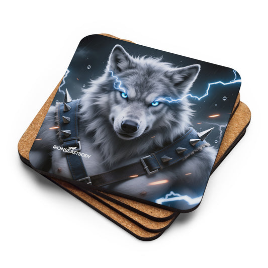 Thunderclap Wolf Untersetzer 4er Set - IRON BEAST BODY