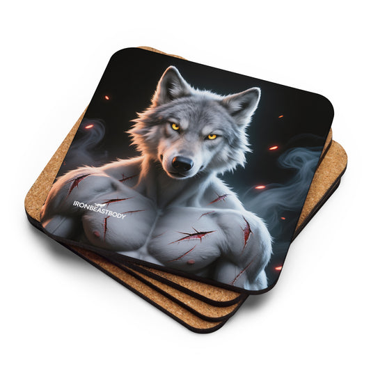 Scarred Alpha Wolf Untersetzer 4er Set - IRON BEAST BODY