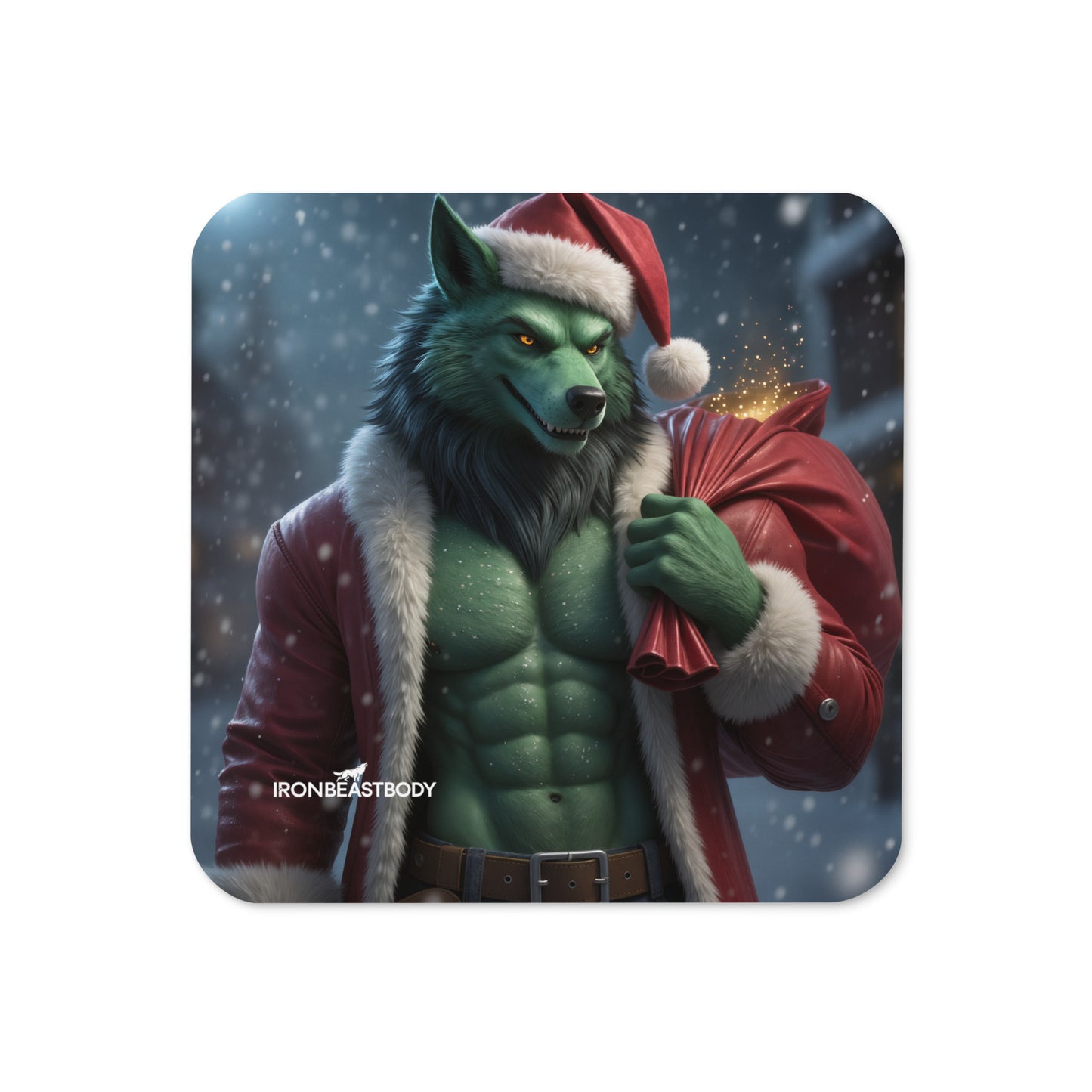 Untersetzer Grinch Wolf 4er Set
