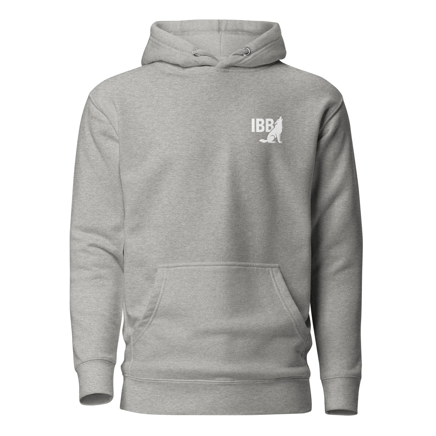 IRON BEAST BODY Premium Gym Hoodie, Unisex, grau, ideal für Training und Bodybuilding