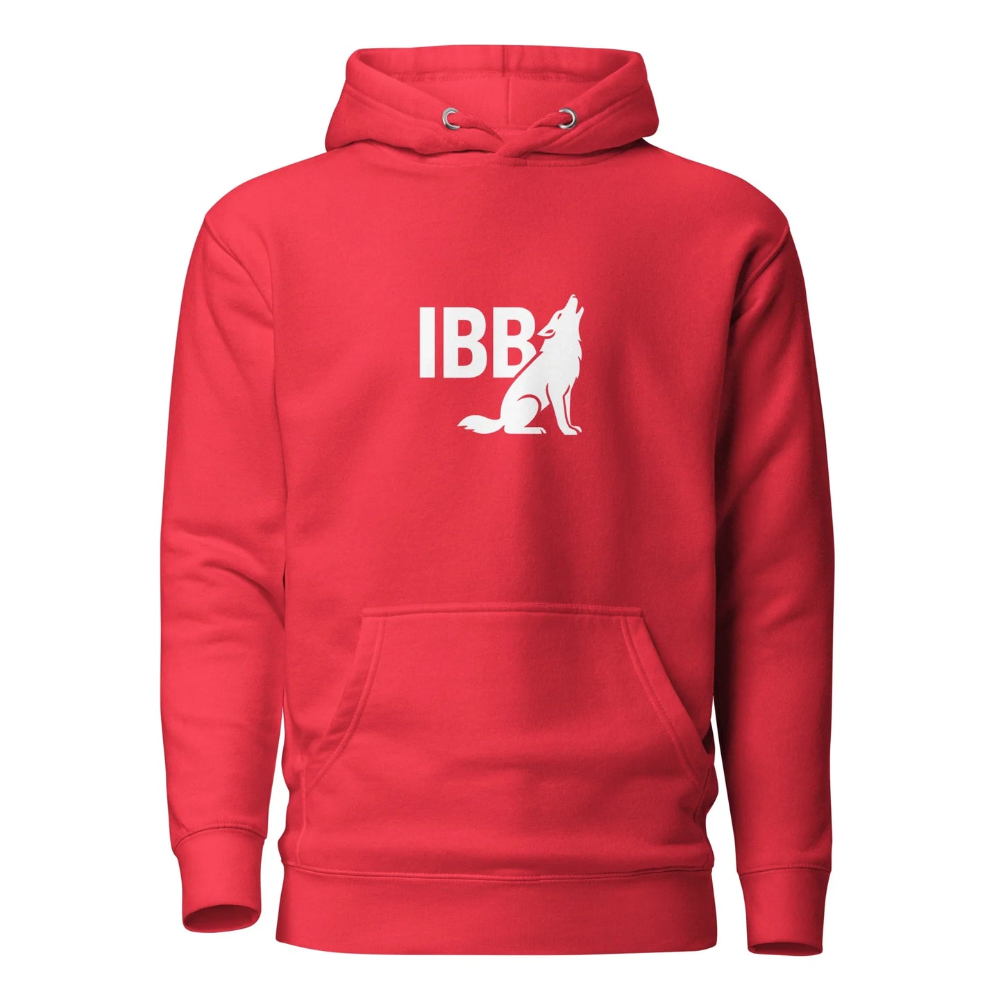 IRON BEAST BODY Unisex Premium Hoodie Team Red, Gym Training Fitness Bekleidung