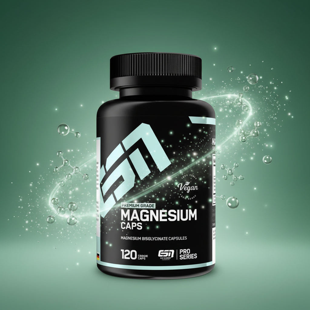ESN Magnesium Bisglycinat 120 Kapseln - Hochdosiert mit 194mg Magnesium für Muskeln und Nerven
