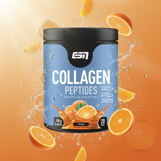 ESN Collagen Peptides 300g Orange - Premium Kollagen mit TENDOFORTE®, FORTIGEL® und VERISOL® für Gelenke, Sehnen und Haut