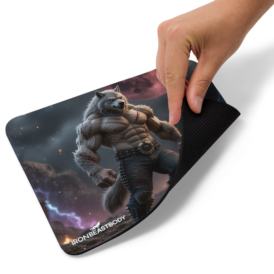 Mauspad Vollmond Wolf