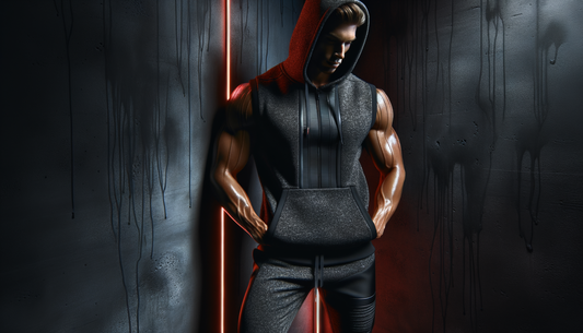 athletische person trainiert im fitnessstudio mit moderner, hochwertiger sportkleidung