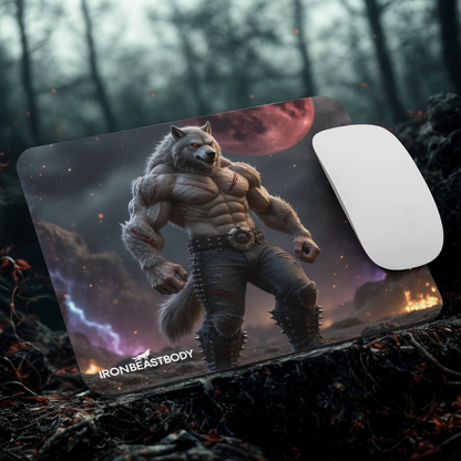 Mauspad Vollmond Wolf