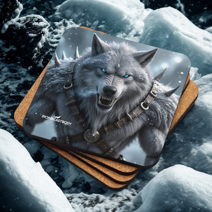 Untersetzer Eis Wolf 4er Set