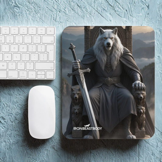 Mauspad König Wolf