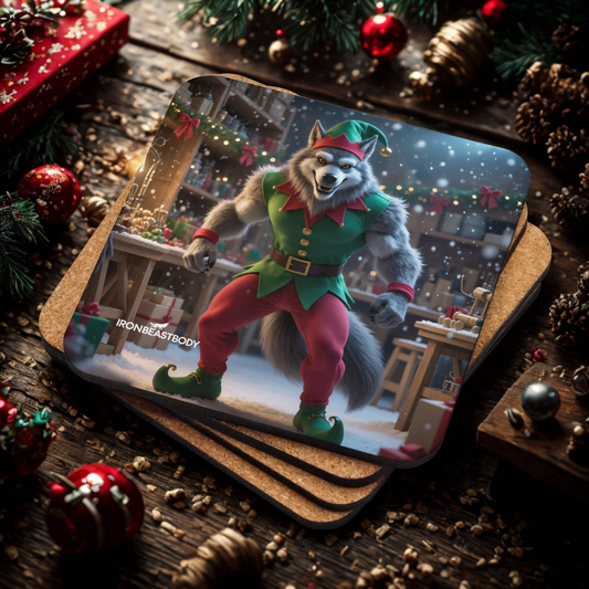 Untersetzer Elf Wolf 4er Set