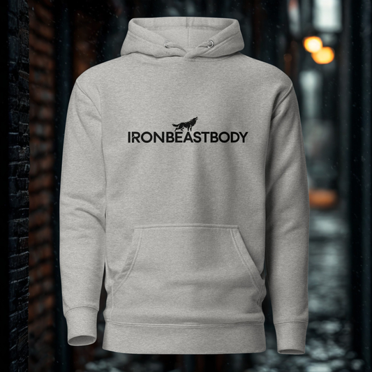 IBB Hoodie frontblack Logo