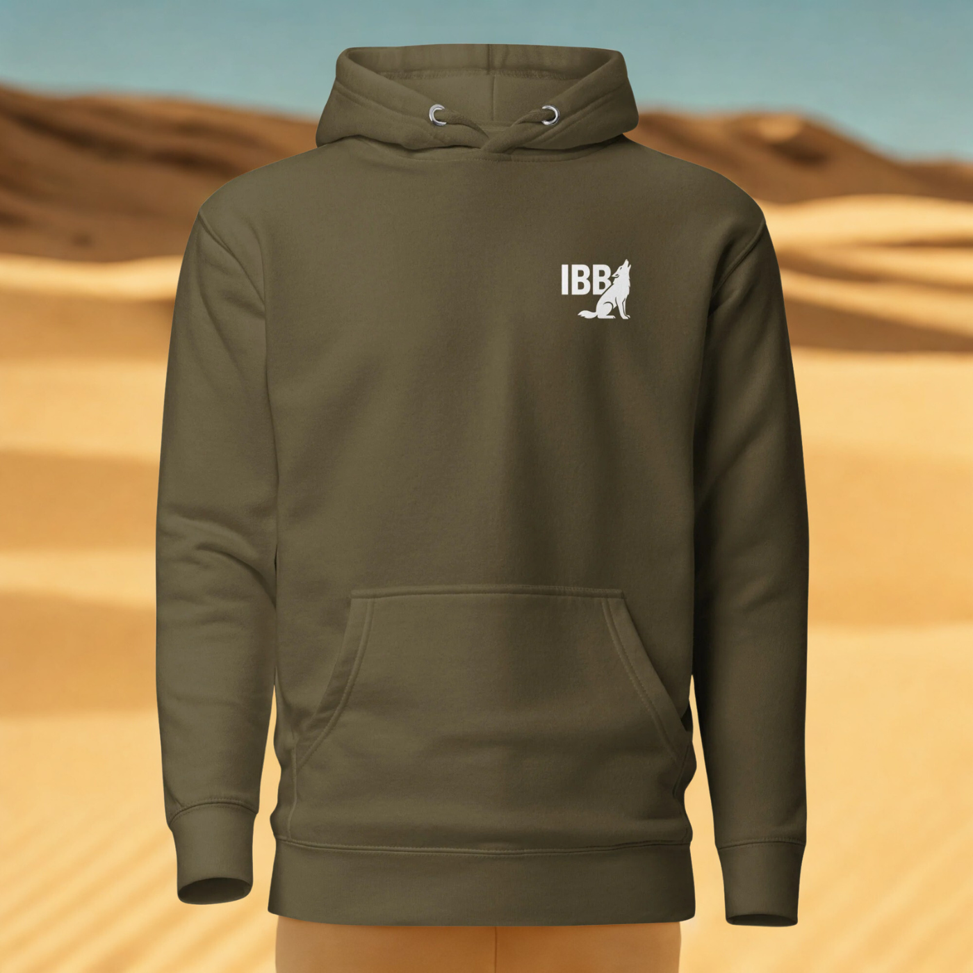 IBB Hoodie frontwhite Logo small