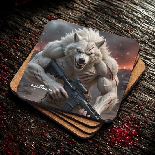 Untersetzer Kriegswolf 4er Set