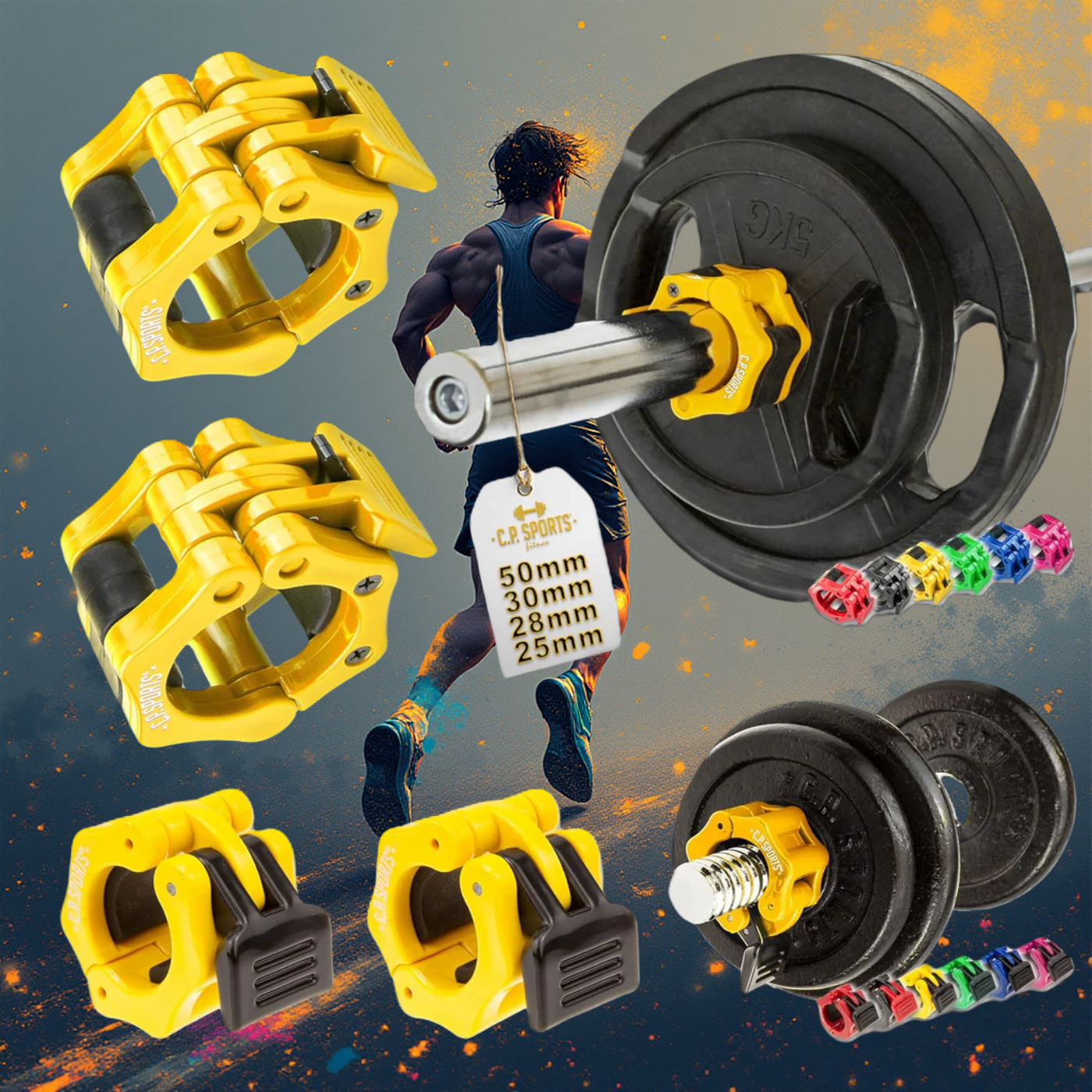 25mm Schnellverschluss - 1xPaar - für alle Hantelstangen mit 25mm Durchmesser - GN33-3