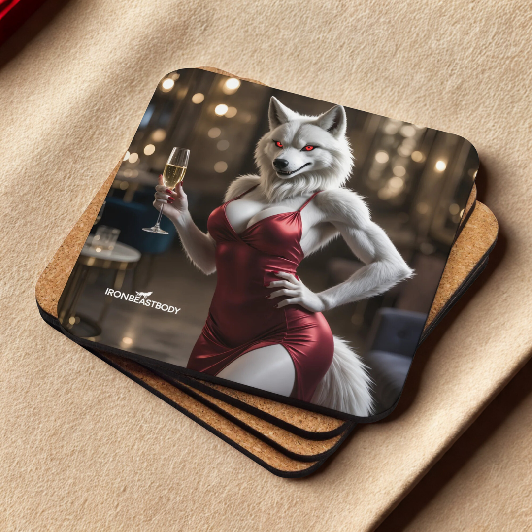 Untersetzer elegant Ladywolf 4er Set