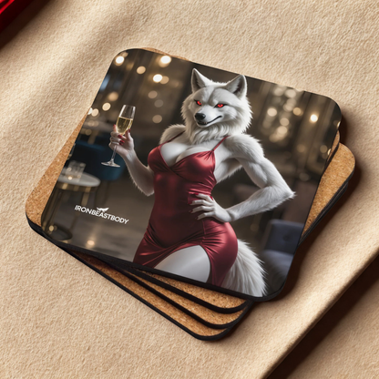 Untersetzer elegant Ladywolf 4er Set