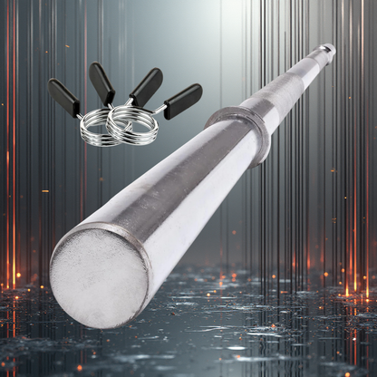 Profi Langhantelstangen 160cm / 30/31 mm Vollstahl verchromt - C.P. Sports H4-3