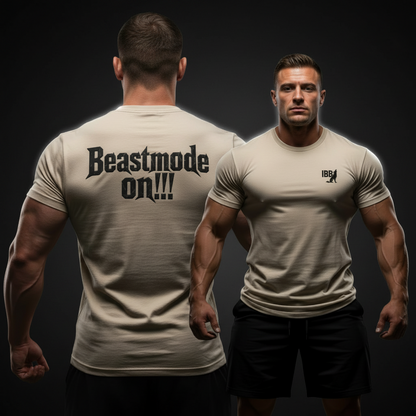 IRON BEAST BODY Beast Mode Statement T-Shirt - Premium Fitness Shirt mit Statement-Design
