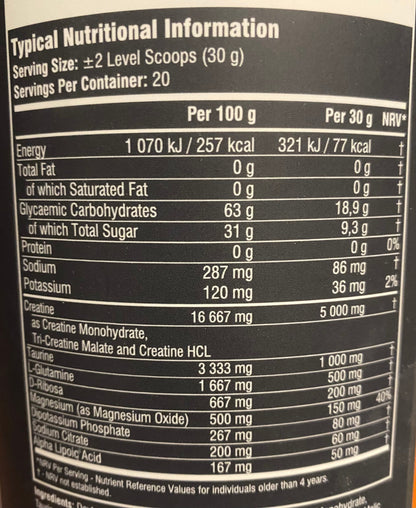 Creatine Transport - 600g Geschmack: Pink Grey - SSA Supplemetns