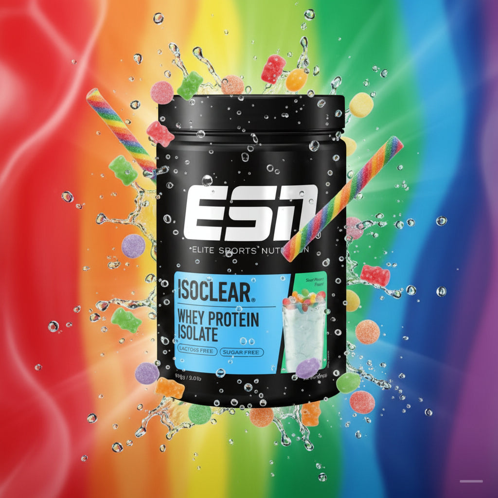 ESN ISOCLEAR Whey Isolate 908g Regenbogenbonbons - Clear Whey Protein erfrischend klar statt cremig
