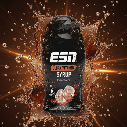 ESN Ultra Vitamin Syrup 65ml Cola - Zuckerfreier Getränkesirup mit B-Vitaminen, 0% Zucker & Kalorien
