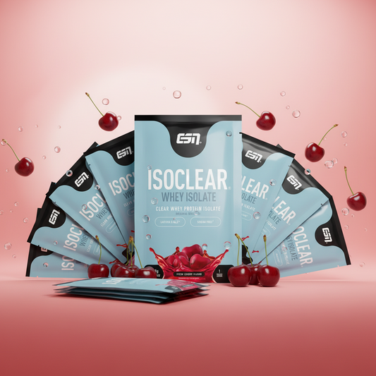 ESN Isoclear 10 x 30g Probe Frische Kirsche - Clear Whey Isolat Probier-Set mit 10 Einzelportionen
