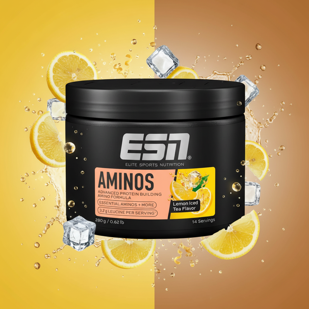 ESN Amino EAA 280g Zitrone Eistee - Essentielle Aminosäuren für Training und Regeneration

