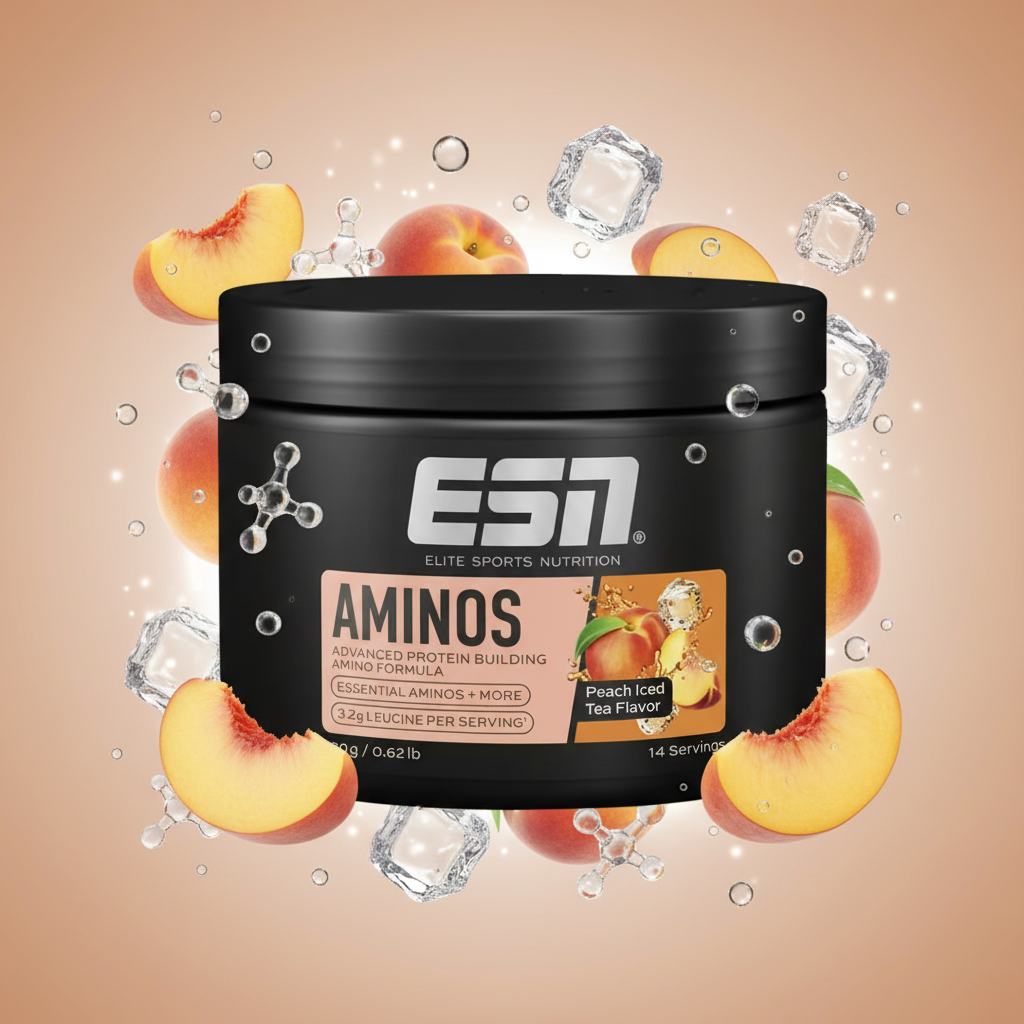 ESN Amino EAA 280g Pfirsich Eistee - Essentielle Aminosäuren für Training und Regeneration

