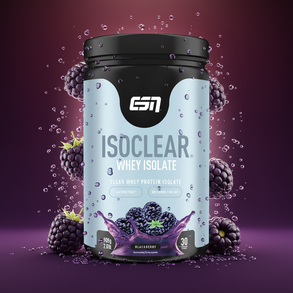 ESN ISOCLEAR Whey Isolate 908g Blackberry - Clear Whey Protein erfrischend klar statt cremig
