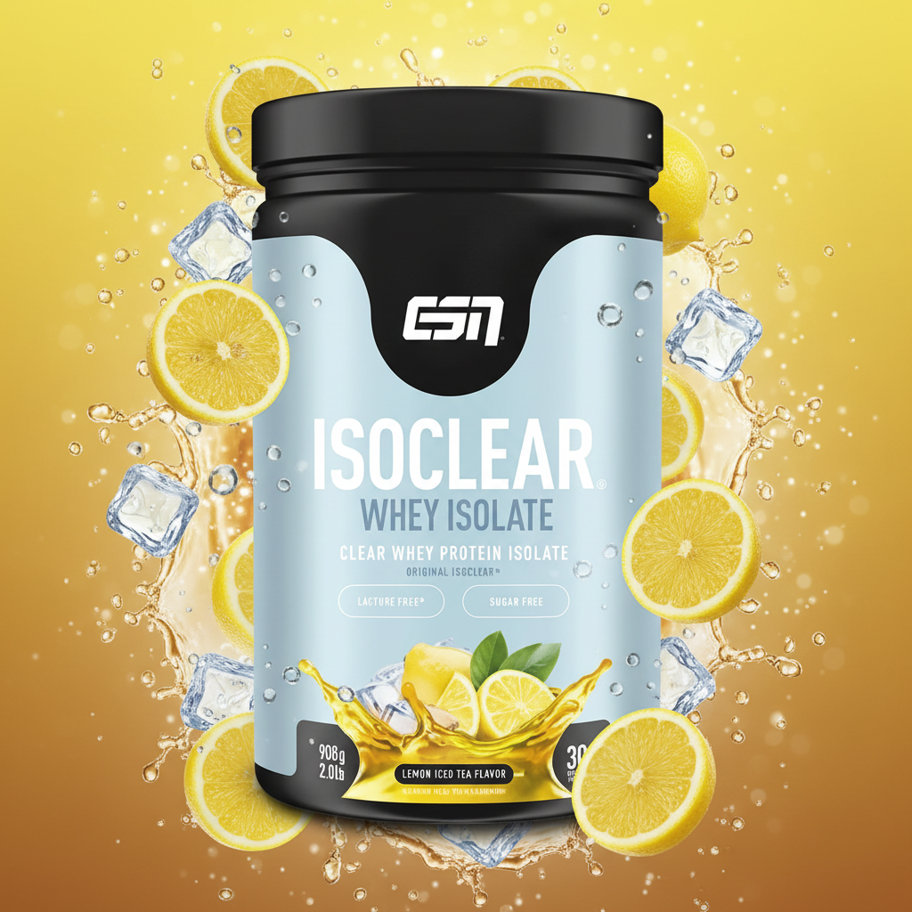 ESN ISOCLEAR Whey Isolate 908g Zitroneneis - Clear Whey Protein erfrischend klar statt cremig

