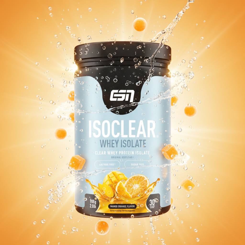 ESN ISOCLEAR Whey Isolate 908g Orangenbonbons - Clear Whey Protein erfrischend klar statt cremig
