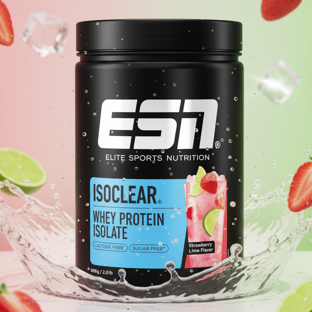 ESN ISOCLEAR Whey Isolate 908g Erdbeer-Limette - Clear Whey Protein erfrischend klar statt cremig
