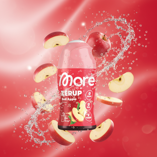 More Nutrition More ZERUP 65ml Red Apple - Zuckerfreier Getränkesirup, 0% Zucker & Kalorien
