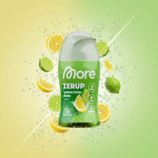 More Nutrition More ZERUP 65ml Lemon Lime Soda - Zuckerfreier Getränkesirup, 0% Zucker & Kalorien

