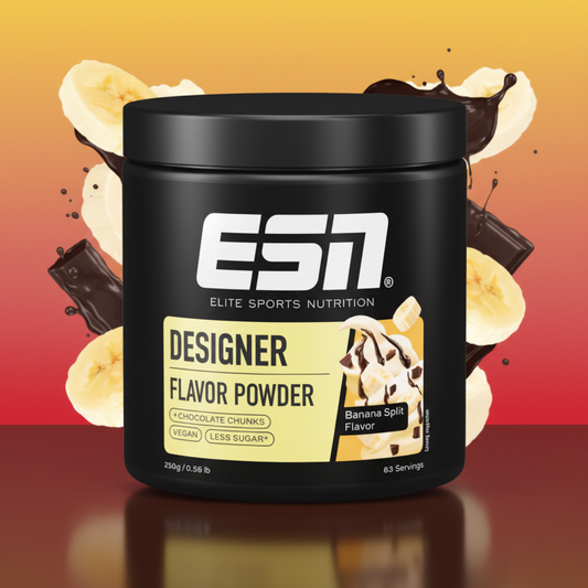 ESN Designer Flavor Powder 250g Banana Split - Geschmackspulver zum Verfeinern von Speisen und Shakes

