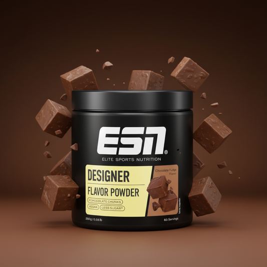 ESN Designer Flavor Powder 250g Chocolate Fudge - Geschmackspulver zum Verfeinern von Speisen und Shakes
