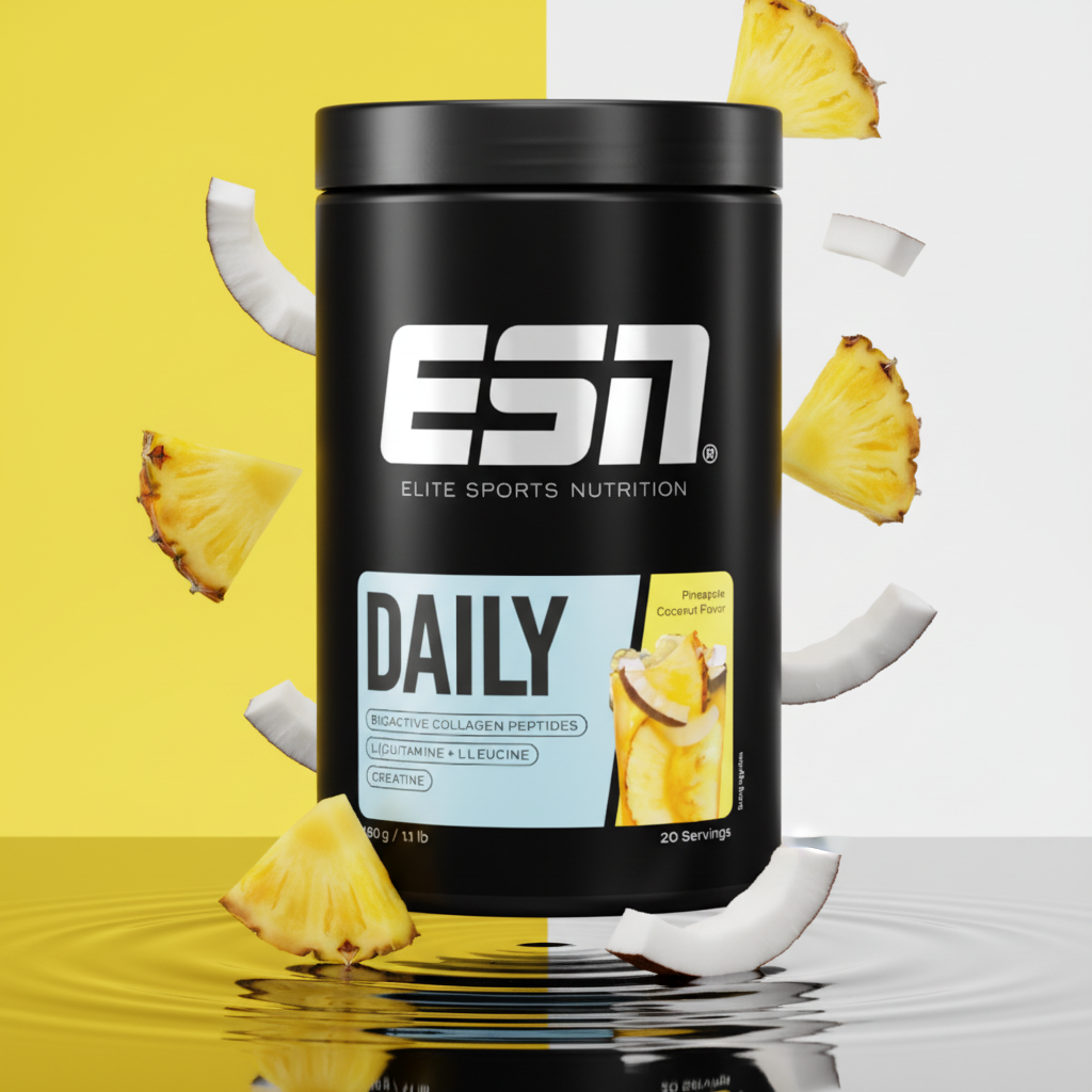 ESN Daily 480g Ananas Kokosnuss - All-in-One Drink für Gelenke, Sehnen, Bänder und Knorpel
