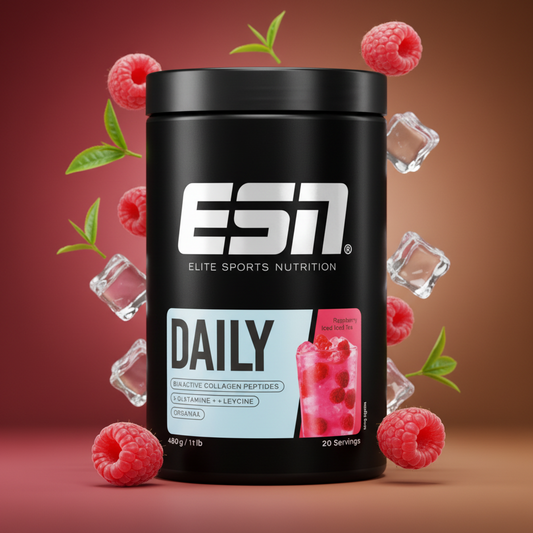 ESN Daily 480g Himbeer Eistee - All-in-One Drink für Gelenke, Sehnen, Bänder und Knorpel
