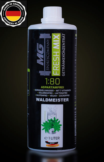 Fitness Getränkekonzentrat - Waldmeister - mit 7 wertvollen Vitaminen ergibt 80 Liter
