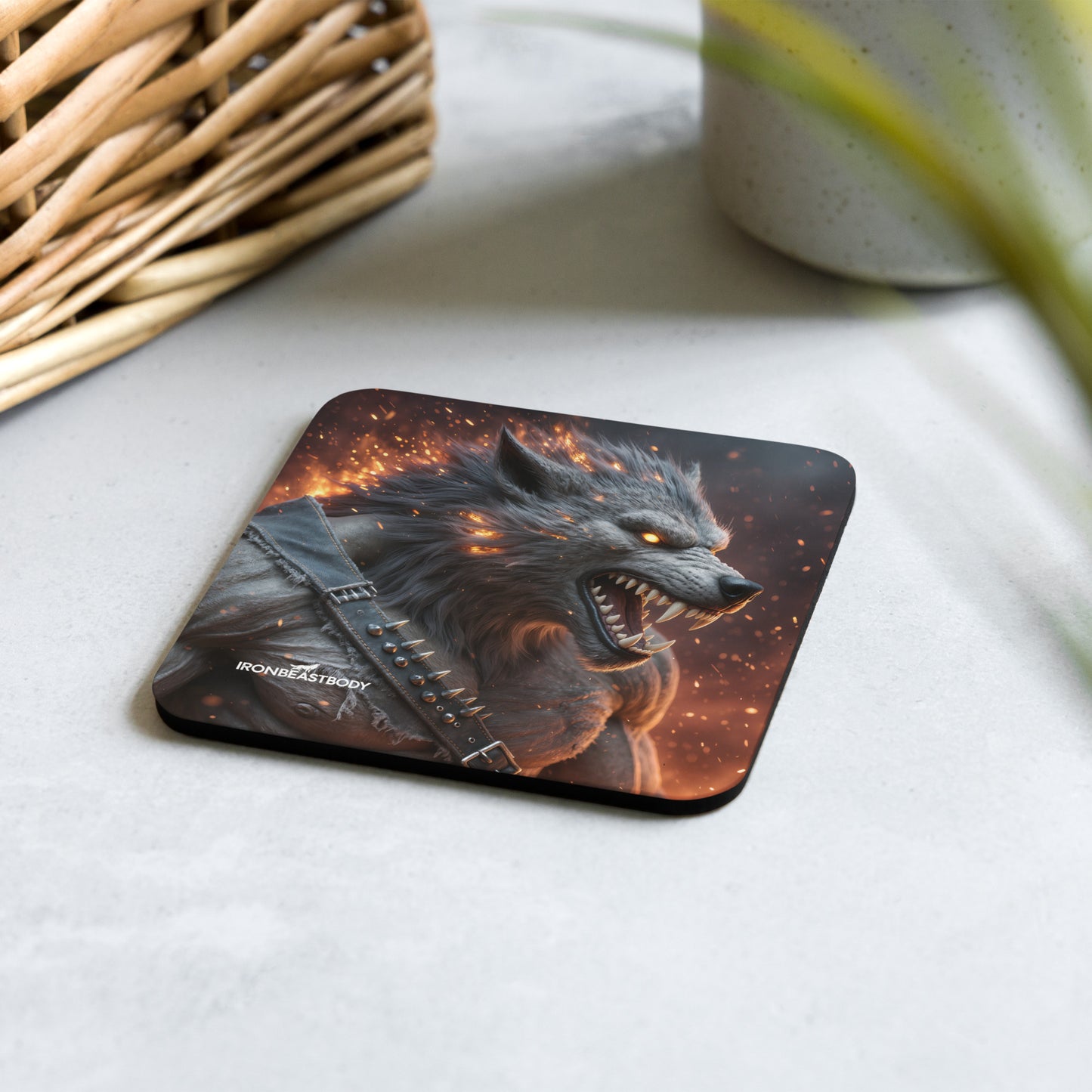 Untersetzer Lava Wolf 4er Set