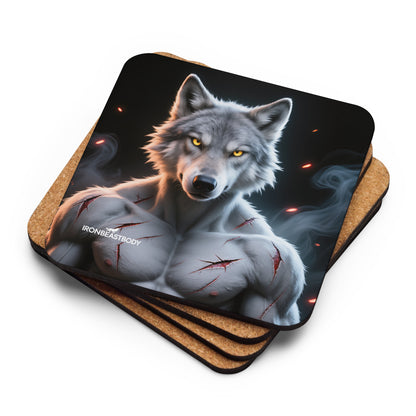 Scarred Alpha Wolf Untersetzer 4er Set - IRON BEAST BODY