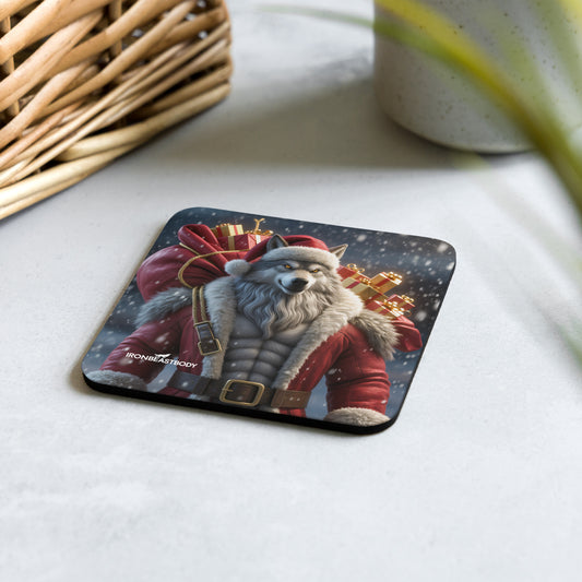Untersetzer Santa Wolf 4er Set