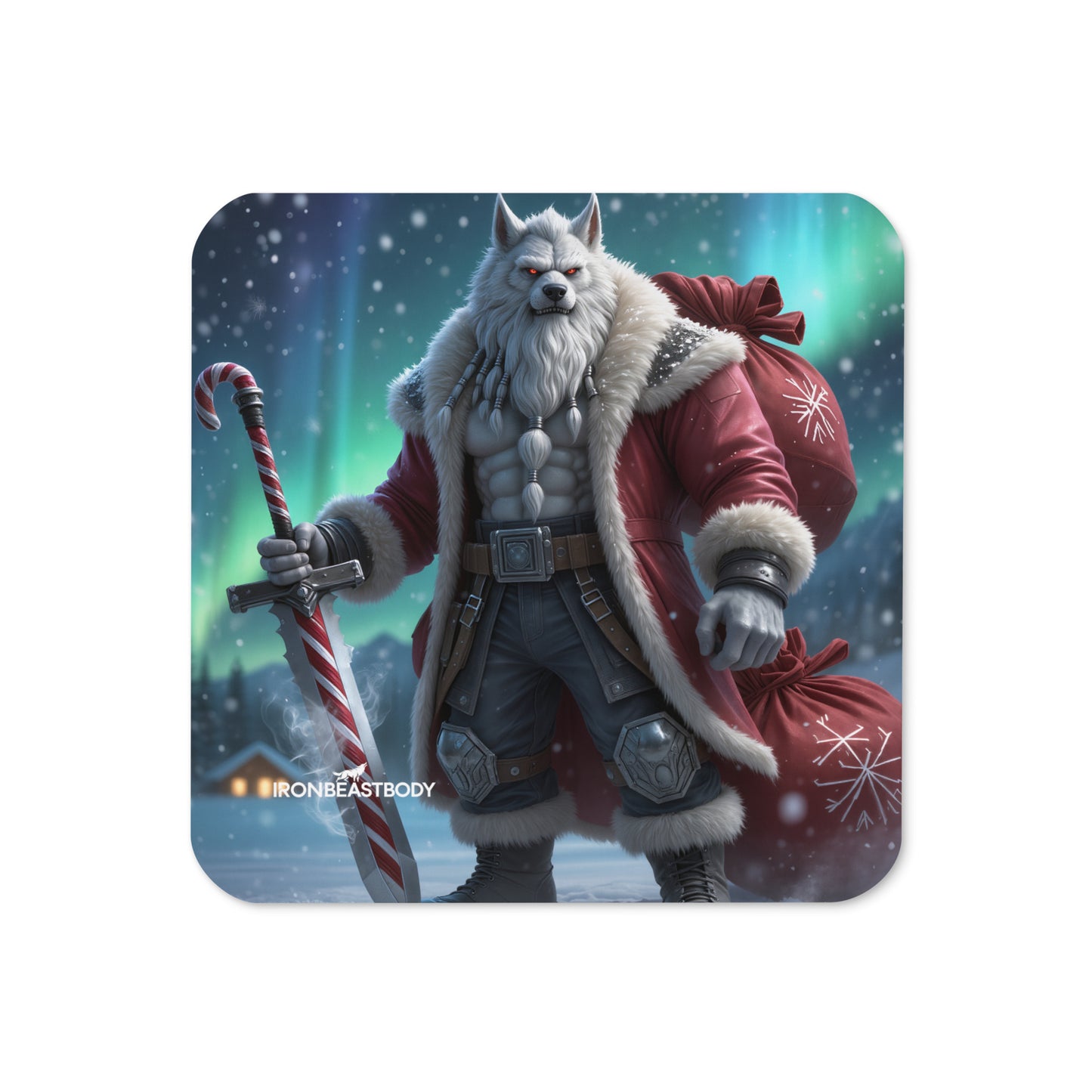 Untersetzer Weihnachtswolf 4er Set