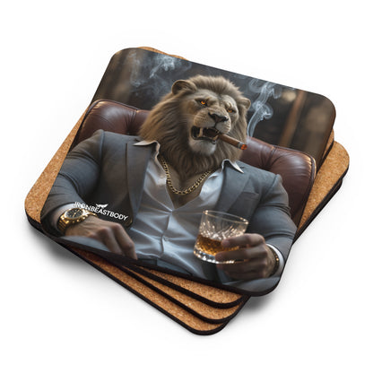 Alpha Boss Lion Untersetzer 4er Set - IRON BEAST BODY