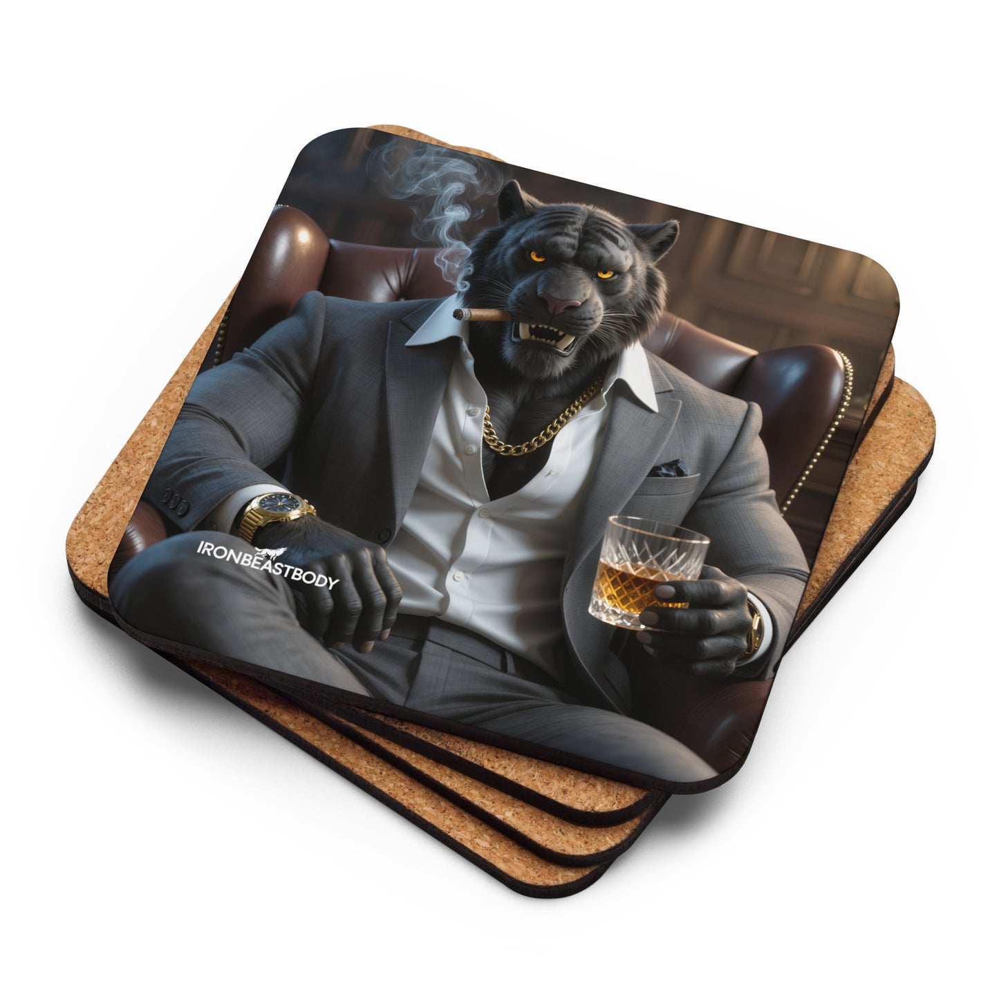 Boss Tiger Untersetzer 4er Set - IRON BEAST BODY