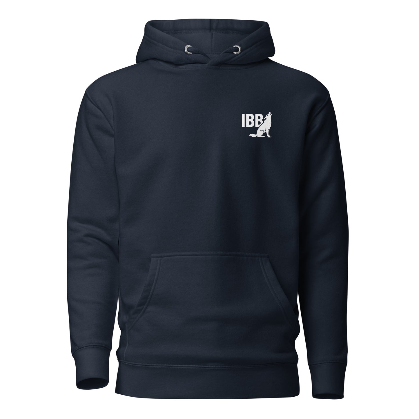IBB Hoodie frontwhite Logo small