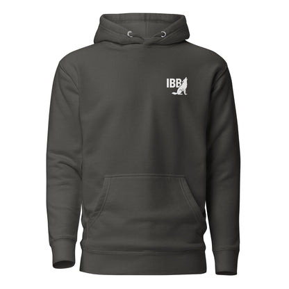 IBB Hoodie frontwhite Logo small
